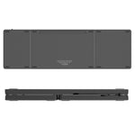 KF86 MAX Foldable Wireless Bluetooth-Compatible Keyboard with Touchpad + Leather Case