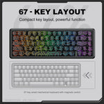 ONIKUMA G67 Wired Magnetic Axis Mechanical Keyboard 67 Keys Anti-Ghosting Hot-Swappable for Gaming / Office