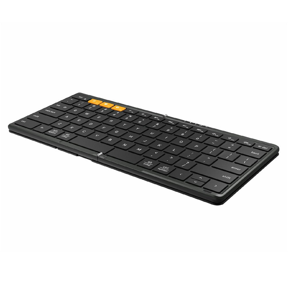 DF010 Sammenfoldeligt Bluetooth-kompatibelt tastatur 79 taster Ultratyndt tastatur til Windows / Android / iOS