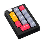 MKESPN K808 Mini Mekanisk Tastatur 13 Taster Hot-Swappable RGB Baggrundsbelyst Programmerbart Tastatur