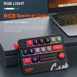 MKESPN K809 Mekanisk Gaming Tastatur Makrotaster RGB Baggrundsbelyst Hot-Swappable Tastatur med Aftageligt Type-C Kabel