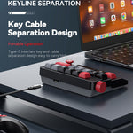 MKESPN K809 Mekanisk Gaming Tastatur Makrotaster RGB Baggrundsbelyst Hot-Swappable Tastatur med Aftageligt Type-C Kabel