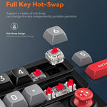 MKESPN K809 Mekanisk Gaming Tastatur Makrotaster RGB Baggrundsbelyst Hot-Swappable Tastatur med Aftageligt Type-C Kabel