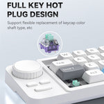 MKESPN K811 Gaming 22 taster tastatur RGB baggrundsbelyst mekanisk makroprogrammerbart tastatur med drejeknap joystick