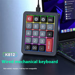 MKESPN K812 Gaming Mekanisk Tastatur RGB Baggrundsbelyst Hot-Swapbar Makro Programmerbar Tastatur