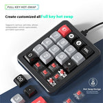 MKESPN K812 Gaming Mekanisk Tastatur RGB Baggrundsbelyst Hot-Swapbar Makro Programmerbar Tastatur