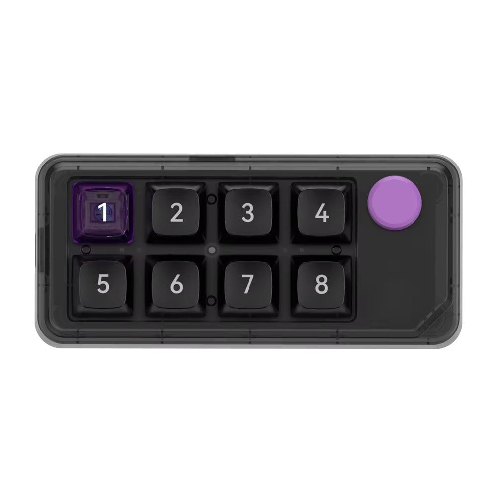 MKESPN K815A Programmerbart Gaming Tastatur med 8 Taster, Hot-Swappable, RGB Lys, Mini Mekanisk Numerisk Tastatur