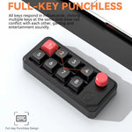 MKESPN K815A Programmerbart Gaming Tastatur med 8 Taster, Hot-Swappable, RGB Lys, Mini Mekanisk Numerisk Tastatur