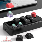 MKESPN K815A Programmerbart Gaming Tastatur med 8 Taster, Hot-Swappable, RGB Lys, Mini Mekanisk Numerisk Tastatur