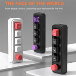 MKESPN K816A 4-Key Wired Hot-Swappable Mechanical Gaming Keypad Macro Programmable Mini Keyboard