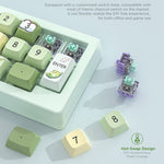 MKESPN W908 2.4GHz Wireless / Wired / Bluetooth-Compatible Mechanical Mini Keyboard Programmable RGB Backlit 12-Key Numpad
