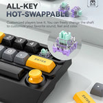 MKESPN W909 15 Keys Mechanical Gaming Keyboard Wireless / Bluetooth-Compatible / Wired RGB Backlit Keypad
