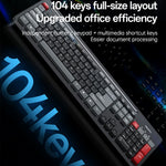 YESIDO KB43 2.4G Wireless Silent Commercial Office Keyboard Mouse Set for Desktop PC Laptop