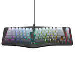 Y-FRUITFUL YF10 Ergonomisk Gaming Tastatur 69-tast RGB Baggrundsbelyst Kablet Membrantastatur til Kontor/Gaming