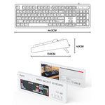 YESIDO KB44 104 Keys Wired Keyboard with RGB Backlight Low Noise Mechanical Keyboard, English Version