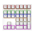 A36 RGB Backlit Mini Mechanical Keyboard with Numpad 34 Keys Type-C Wired Keyboard
