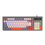 T-WOLF T13 Kabelforbundet Gaming Tastatur Mekanisk Følelse 98-Tasters Tastatur med RGB Baggrundsbelysning til Windows / Mac