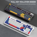 T-WOLF T78 Mekanisk Tastatur 99 Taster Triple Mode Gaming Tastatur med RGB Baggrundsbelysning til PC / Mac / iPad