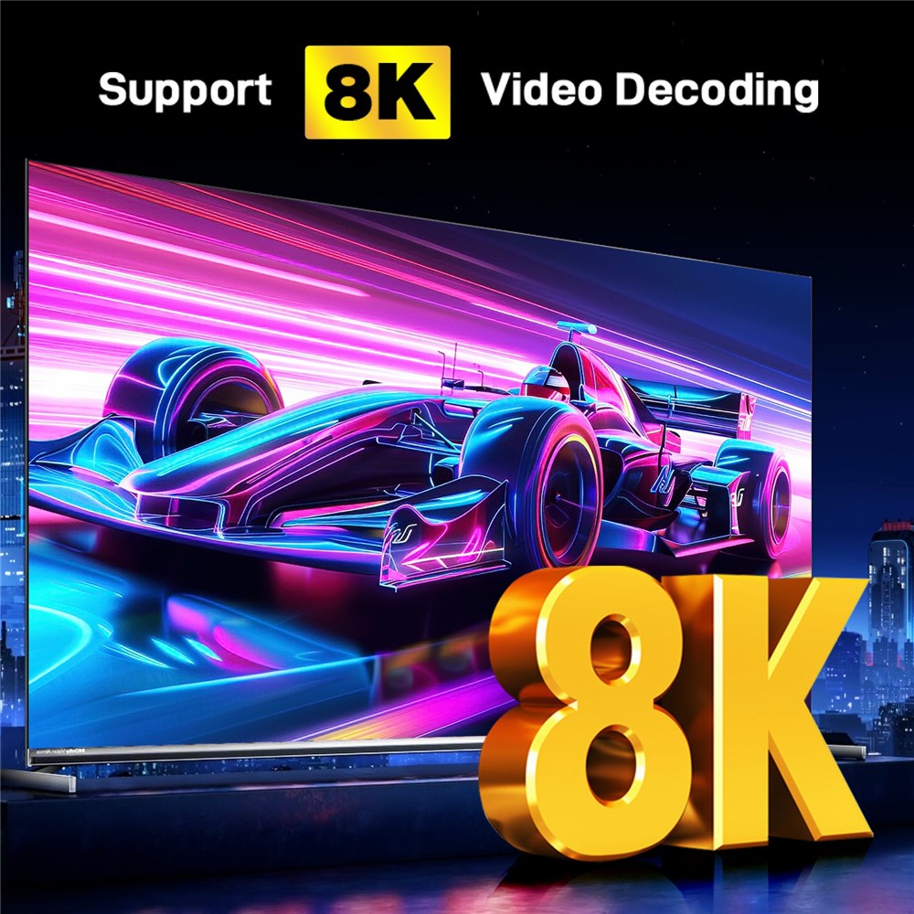 H96 MAX M9S Android 14.0 TV Boks 4GB RAM + 32GB ROM 8K Ultra HD Streaming Enhed 1000M LAN WiFi 6 BT5.4