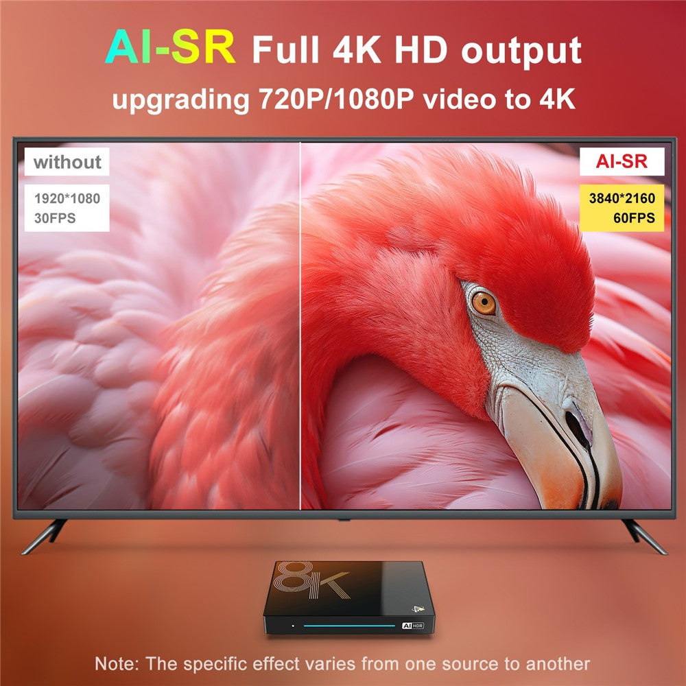 H96 MAX M9S Android 14.0 TV Boks 4GB RAM + 32GB ROM 8K Ultra HD Streaming Enhed 1000M LAN WiFi 6 BT5.4