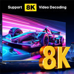 H96 MAX M9S Android 14.0 TV Box 8GB RAM + 128GB ROM 8K Ultra HD Streaming Device 1000M LAN WiFi 6 BT5.4