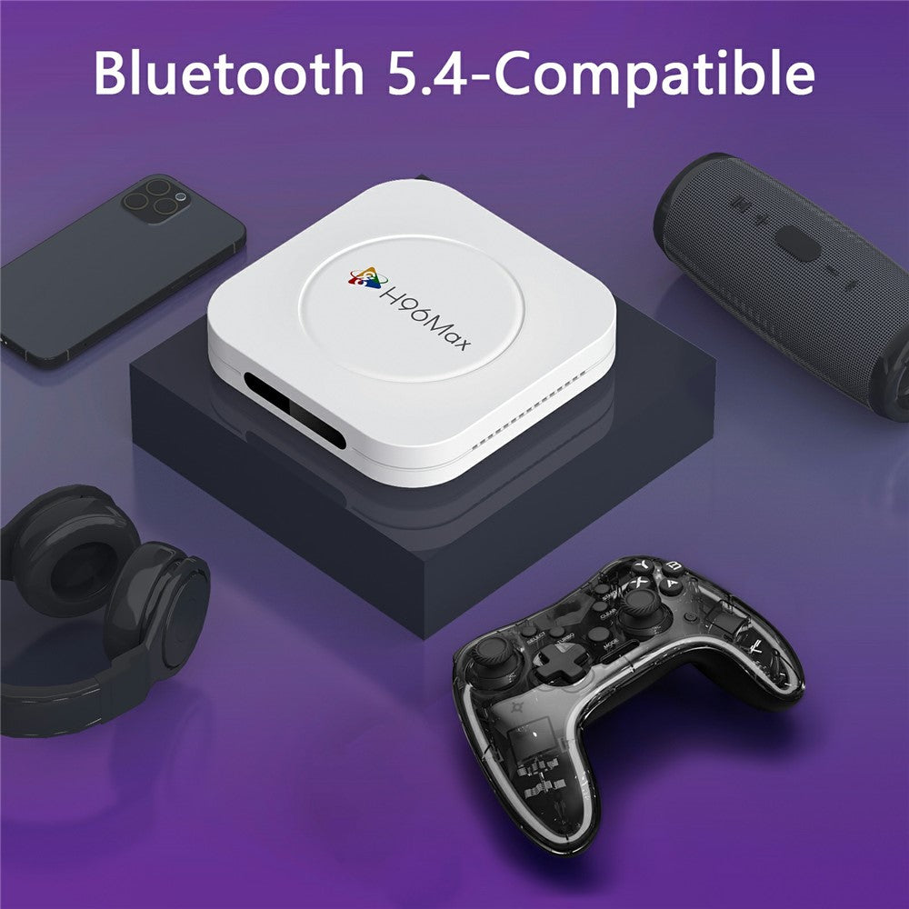 H96 MAX M1 Plus 8K Intelligent Android TV Box 4+32GB WiFi6 BT5.4 Stemmeassistent Medieafspiller