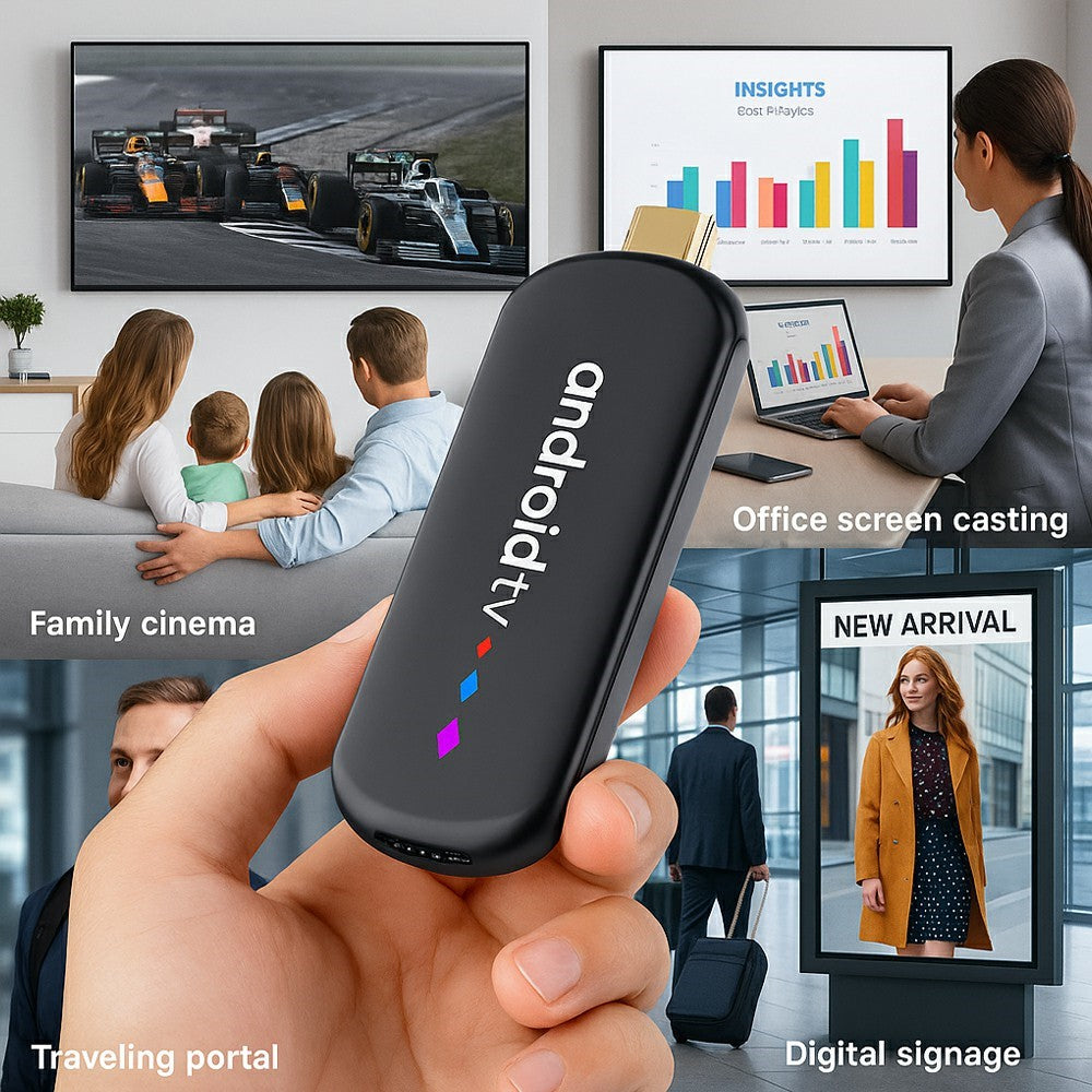 H96 MAX S905L3 2+16GB TV Stick 4K Android TV Box HDR Streamingafspiller WiFi Bluetooth-kompatibel Smart TV Stick