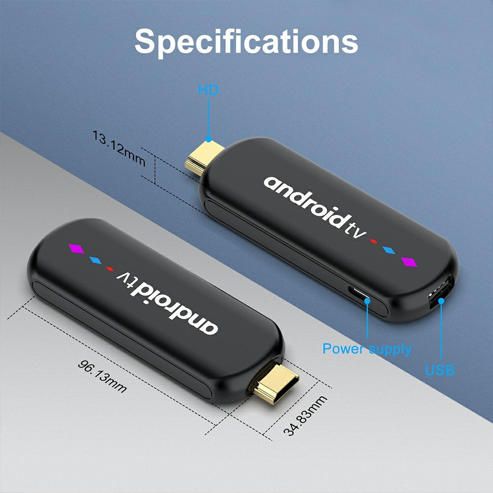 H96 MAX S905L3 2+16GB TV Stick 4K Android TV Box HDR Streamingafspiller WiFi Bluetooth-kompatibel Smart TV Stick