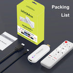 H96 MAX M20 L3 Android 14 TV Stick 4K HDR Streaming Medieafspiller med Google Voice Assistant 2GB + 16GB