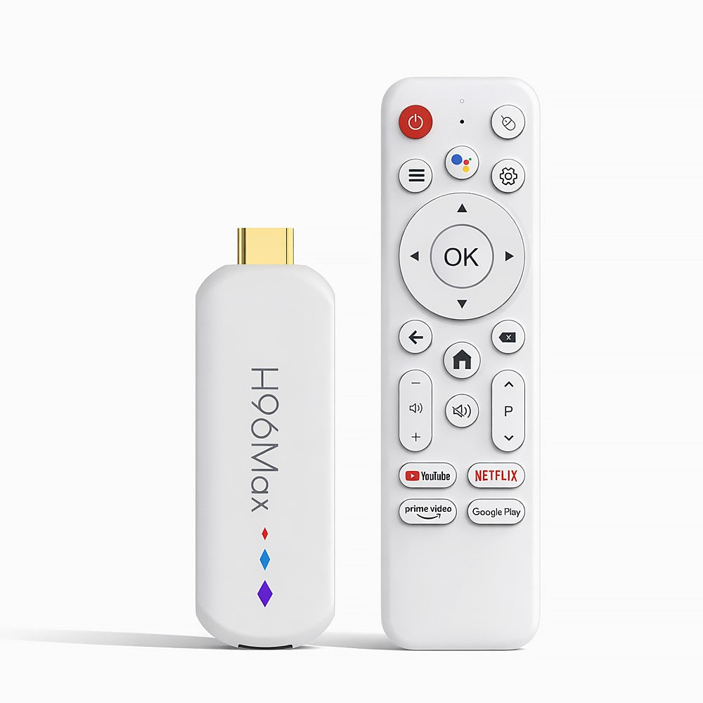 H96 MAX M20 L3 Android 14 TV Stick 4K HDR Streaming Medieafspiller med Google Voice Assistant 2GB + 16GB