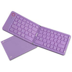 B023 68-Key Wireless Keyboard Magnetic Folding Bluetooth-compatible Keyboard with Phone Holder Stand