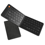 B023 68-Key Wireless Keyboard Magnetic Folding Bluetooth-compatible Keyboard with Phone Holder Stand