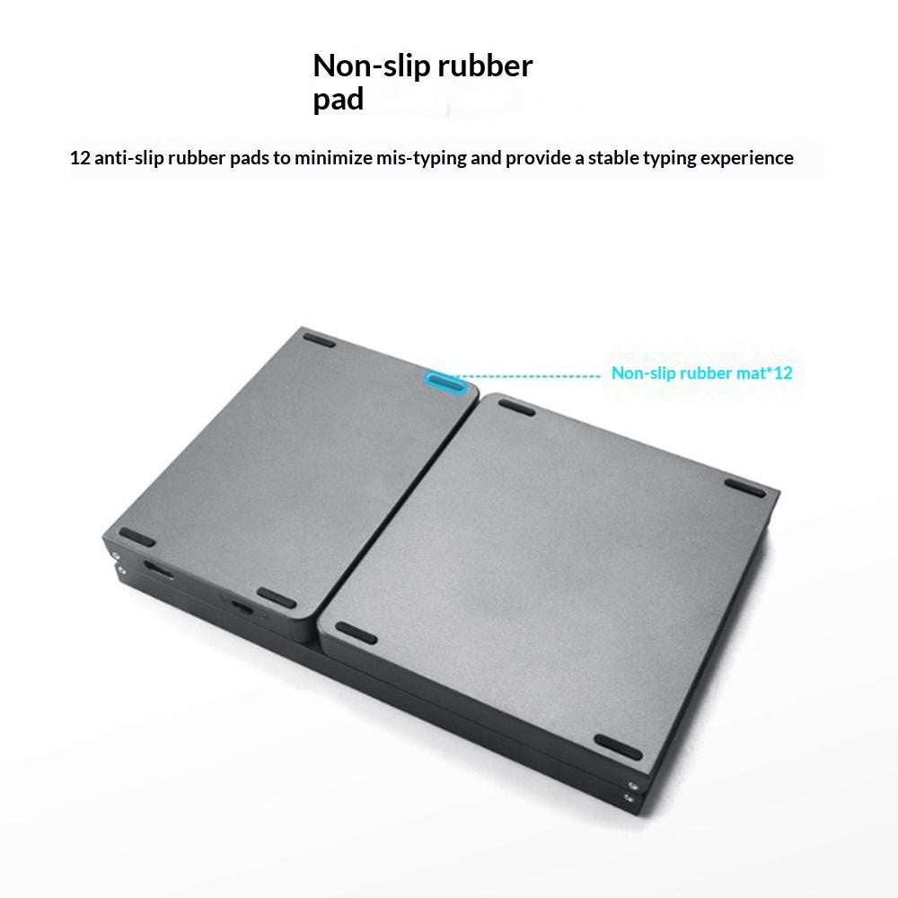 B089 Foldable Wireless Bluetooth-Compatible Keyboard with Touchpad for Phones / Tablets / Laptops