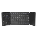 B089 Foldable Wireless Bluetooth-Compatible Keyboard with Touchpad for Phones / Tablets / Laptops