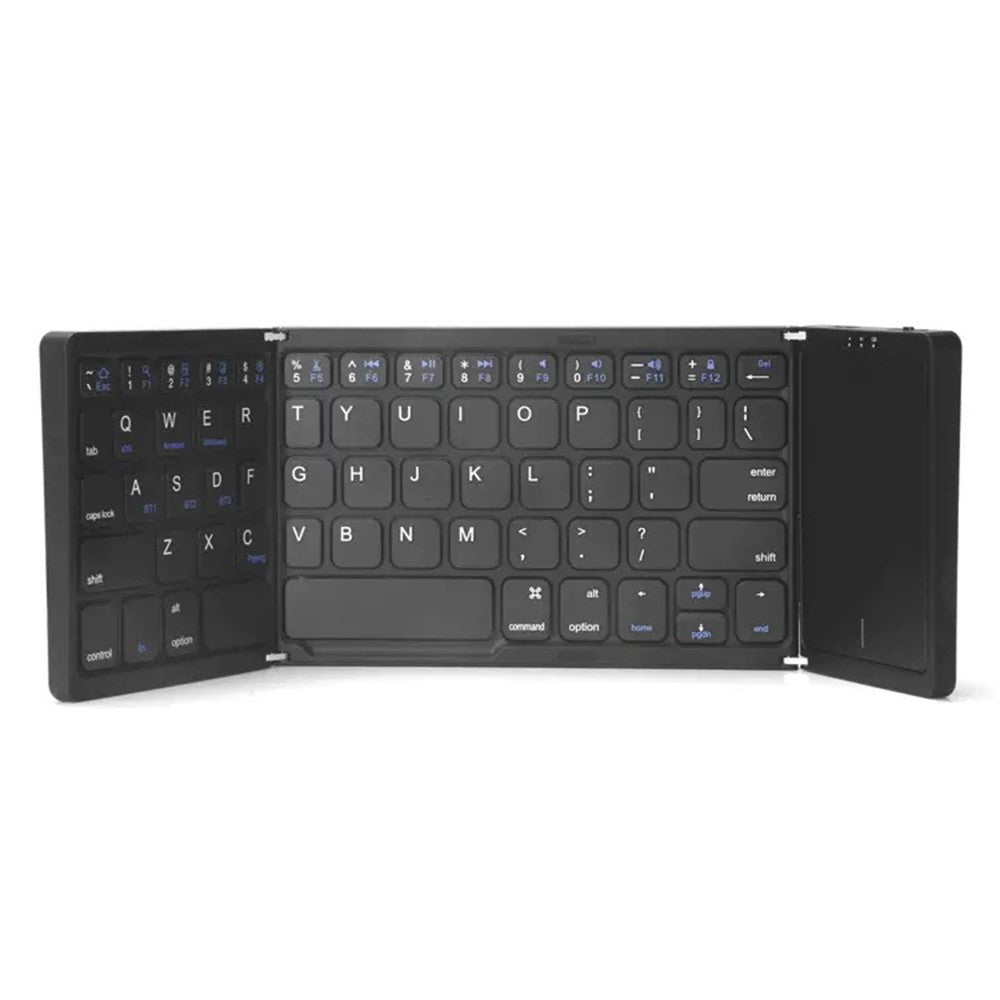 B089 Foldable Wireless Bluetooth-Compatible Keyboard with Touchpad for Phones / Tablets / Laptops