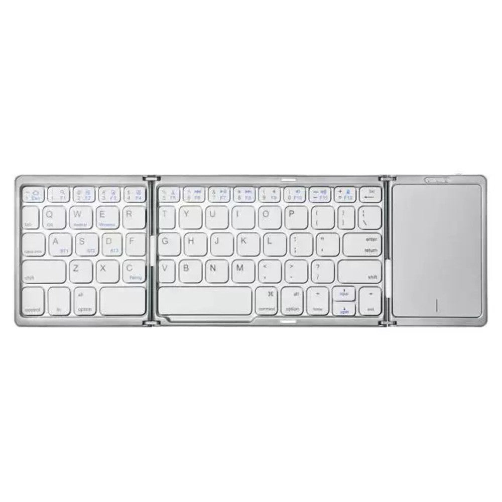 B089 Foldable Wireless Bluetooth-Compatible Keyboard with Touchpad for Phones / Tablets / Laptops