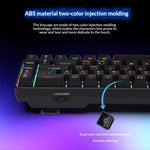 HXSJ V800 68-Key Mechanical Keyboard 2.4G Wireless/Bluetooth-compatible/Wired 3-Mode Keyboard with RGB Backlit