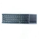FK328T Foldable Wireless Bluetooth-compatible Keyboard 2 in 1 Numeric Keypad Touchpad for iOS Android Windows Mac