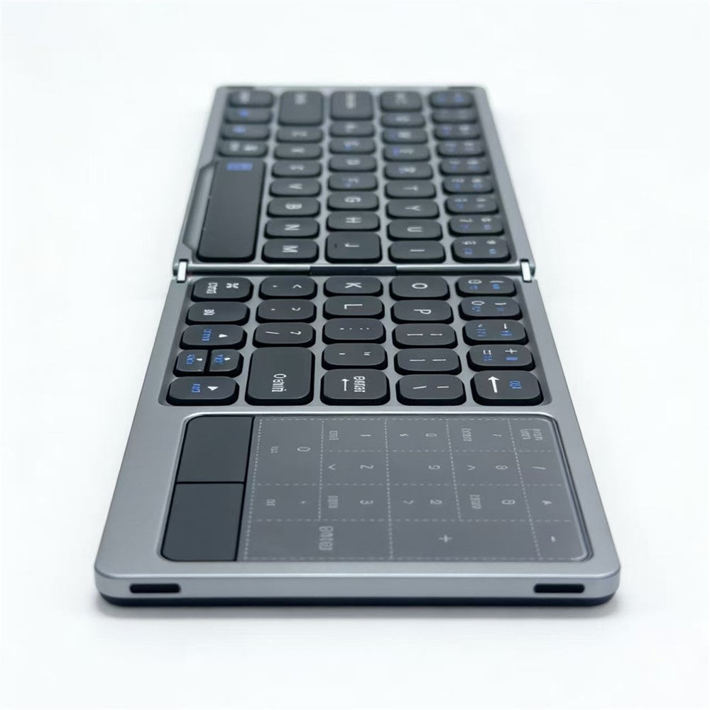 FK328T Foldable Wireless Bluetooth-compatible Keyboard 2 in 1 Numeric Keypad Touchpad for iOS Android Windows Mac