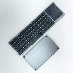 FK328T Foldable Wireless Bluetooth-compatible Keyboard 2 in 1 Numeric Keypad Touchpad for iOS Android Windows Mac
