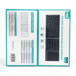 FK328T Foldable Wireless Bluetooth-compatible Keyboard 2 in 1 Numeric Keypad Touchpad for iOS Android Windows Mac