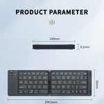 B028 Wireless Keyboard Bluetooth-compatible Foldable Keyboard for iPad Tablet Phone Laptop