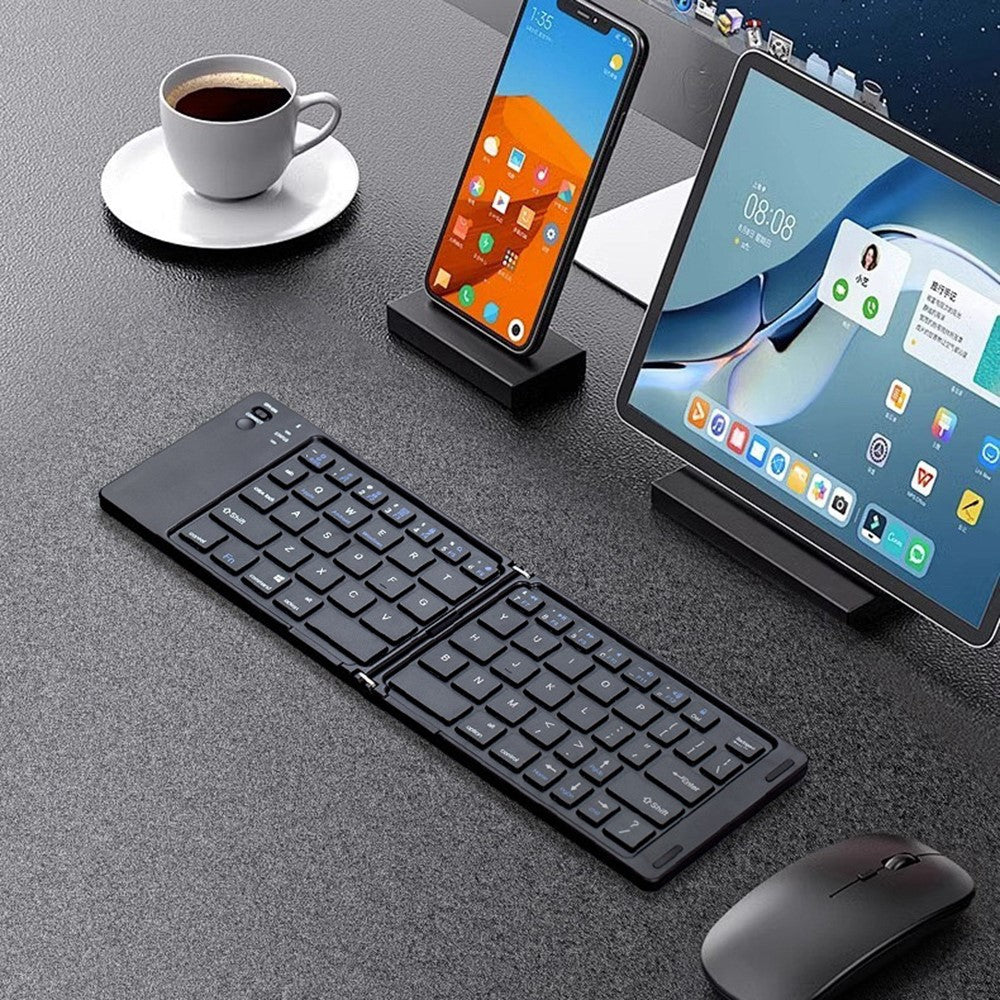 B028 Wireless Keyboard Bluetooth-compatible Foldable Keyboard for iPad Tablet Phone Laptop