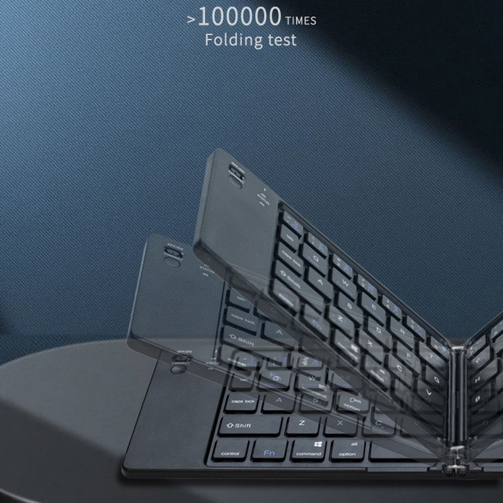 B028 Wireless Keyboard Bluetooth-compatible Foldable Keyboard for iPad Tablet Phone Laptop