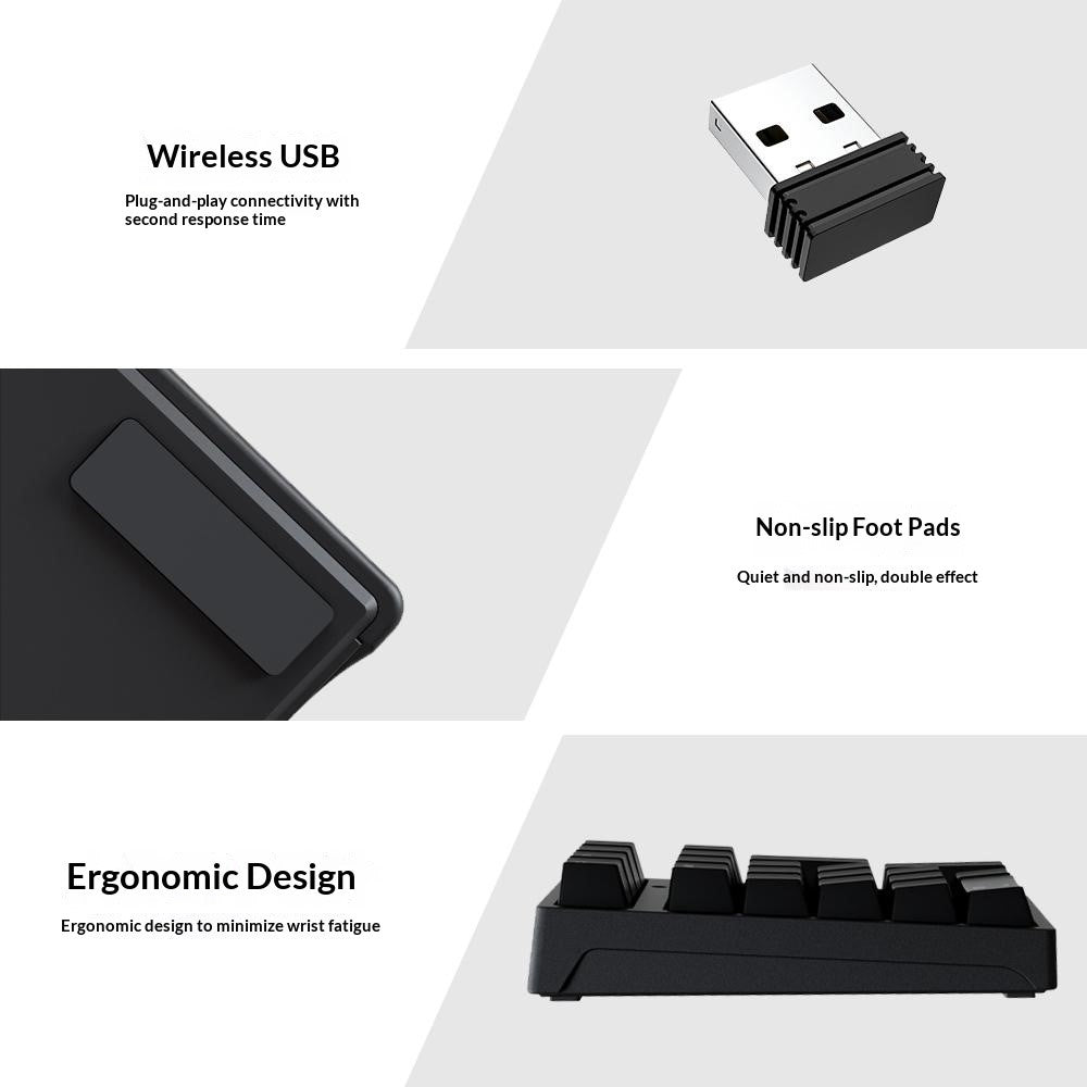 K18 21 Keys RGB Mechanical Numpad Bluetooth-compatible 3-Mode Wireless Keyboard