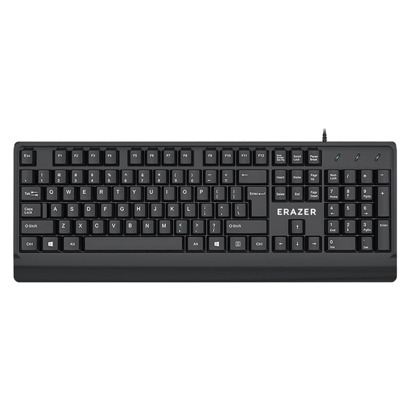 ERAZER K102 104 tangenter USB-trådbundet datortangentbord för stationär dator och företag (investerat av Lenovo)