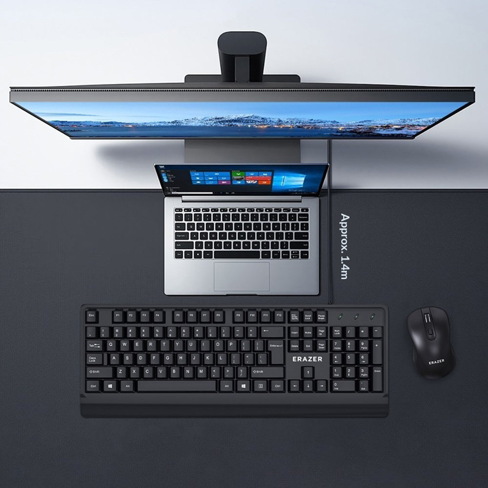 ERAZER K102 104 tangenter USB-trådbundet datortangentbord för stationär dator och företag (investerat av Lenovo)