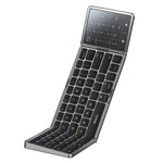 YESIDO KB49 Tri-fold Wireless Bluetooth-compatible Keyboard with Touchpad Numeric Keypad Keyboard for Phone Tablet PC
