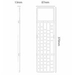 YESIDO KB49 Tri-fold Wireless Bluetooth-compatible Keyboard with Touchpad Numeric Keypad Keyboard for Phone Tablet PC