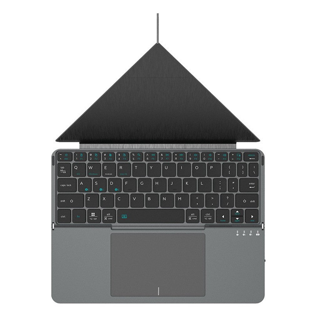 iBOX 11 Bluetooth-compatible Keyboard Foldable Leather Case Stand with Touchpad Wireless Keyboard for Tablet